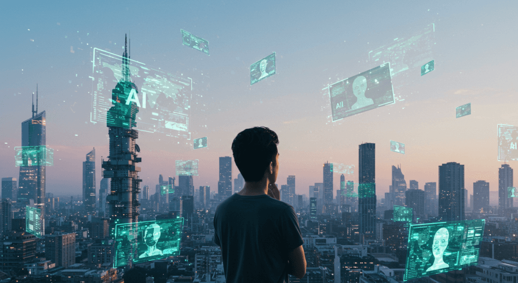 AI・機械学習・ディープラーニングの関係性(イメージ)