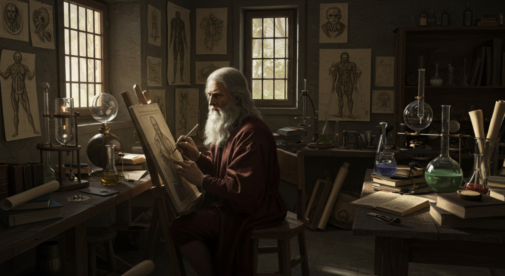 「万能の天才」は絵筆でも科学を試みた