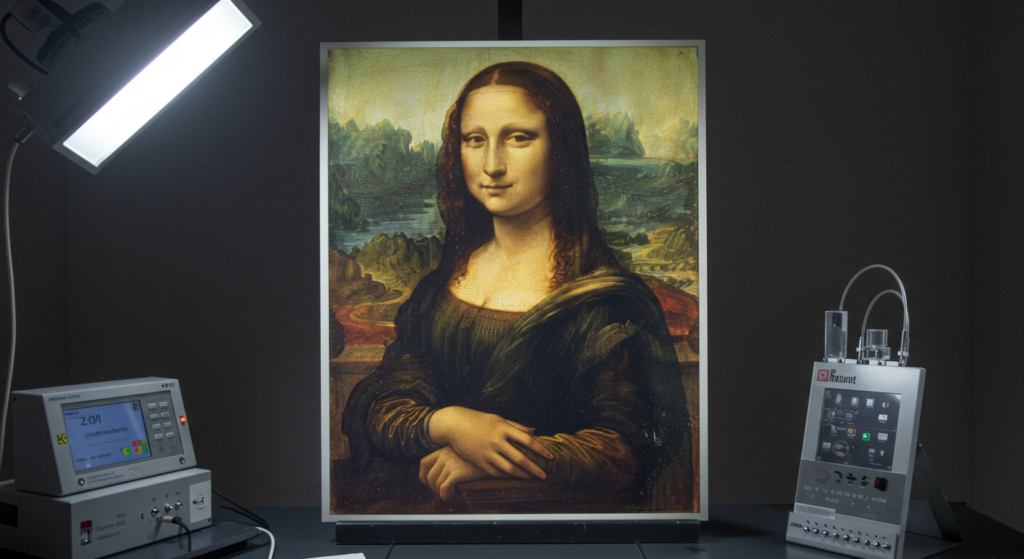モナ・リザの裏に隠された鉛ベースの秘密