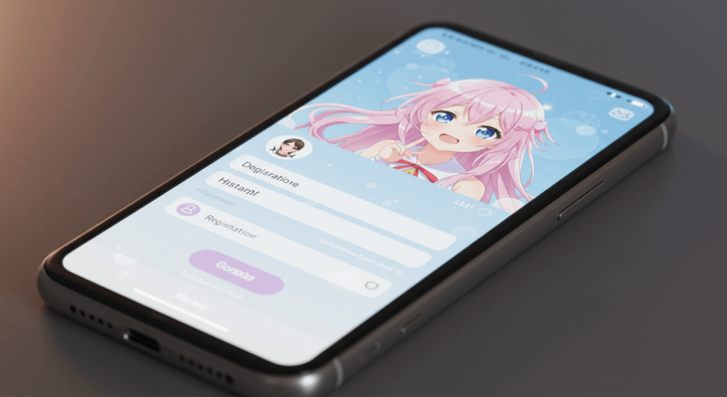 登録も簡単。推しとの会話は、わずか1分後に始まる