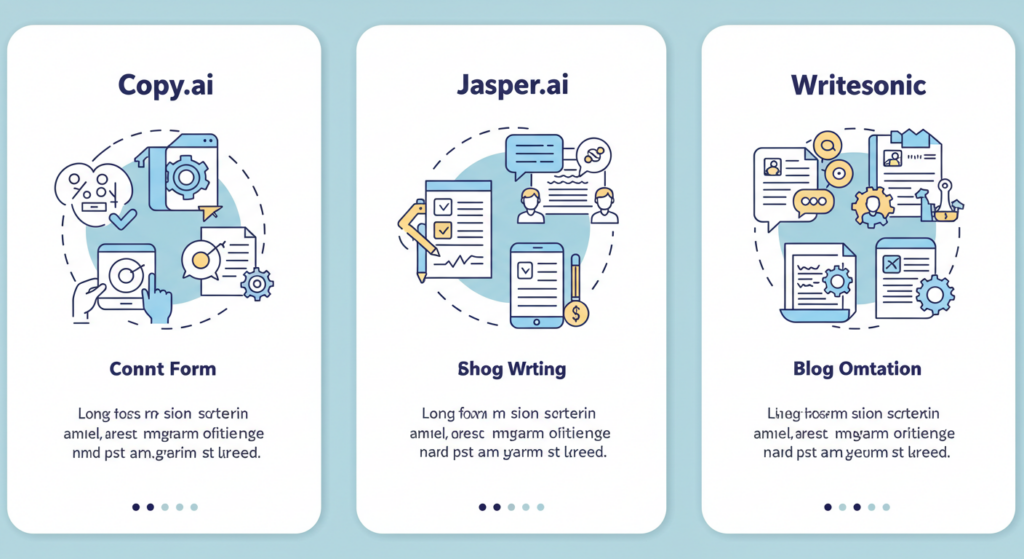 Copy.aiとJasper.ai／Writesonicとの比較