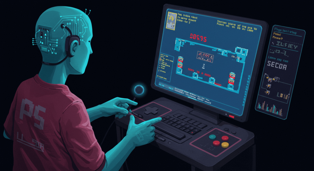 ゲームの学習結果を再生