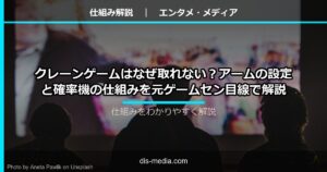 クレーンゲームの仕組み