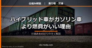 ハイブリッド車がガソリン車より燃費がいい理由