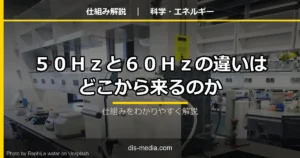 50Hzと60Hzの違いはどこから来るのか