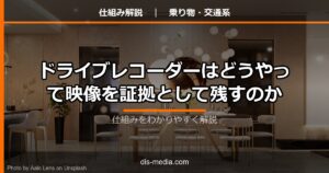ドライブレコーダーはどうやって映像を証拠として残すのか