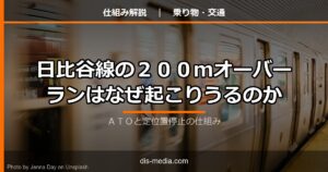 日比谷線の200mオーバーランはなぜ起こりうるのか